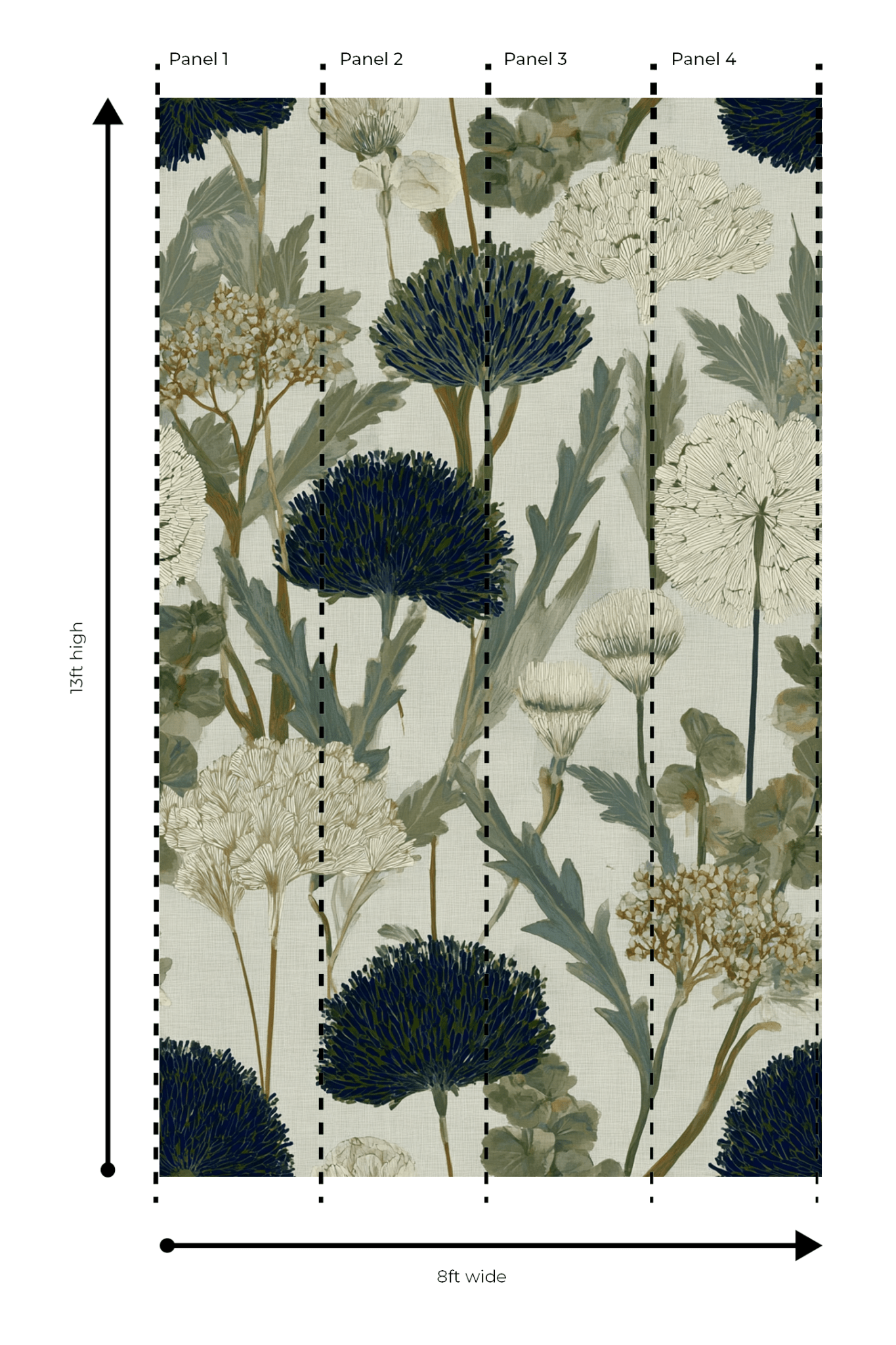 Dark Meadow - Wall Mural - Lemon Park