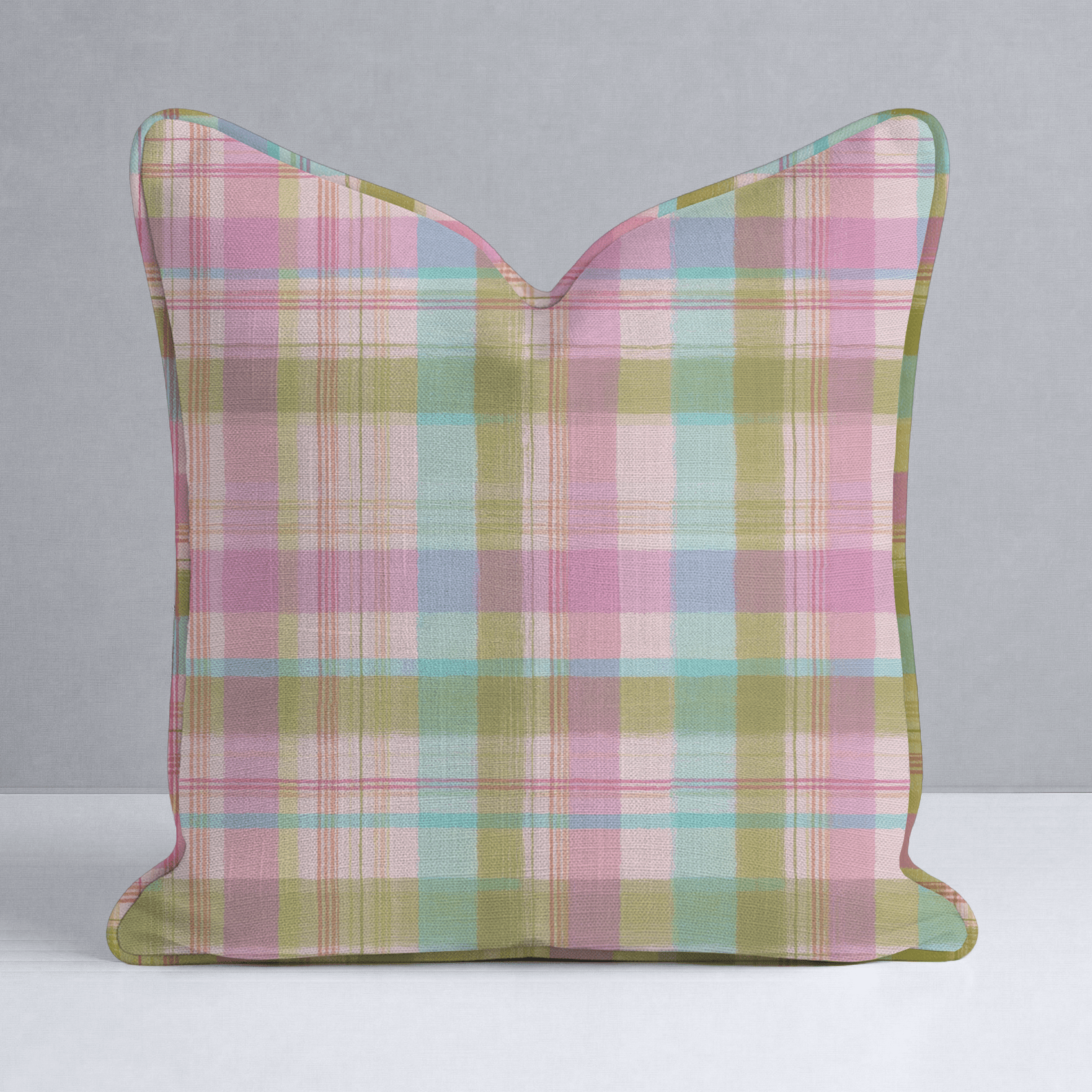 Daydream Tartan Throw Pillow - Lemon Park
