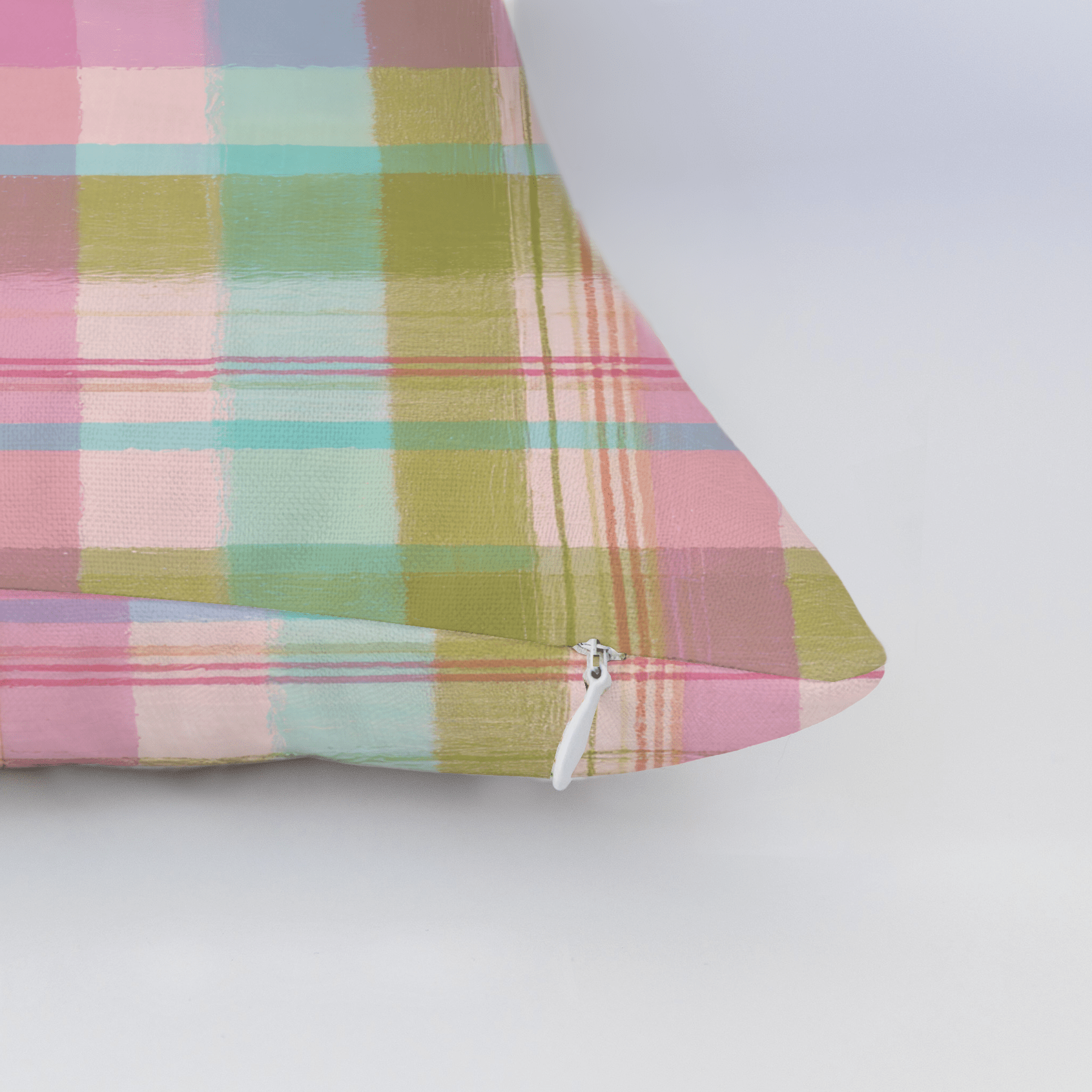 Daydream Tartan Throw Pillow - Lemon Park