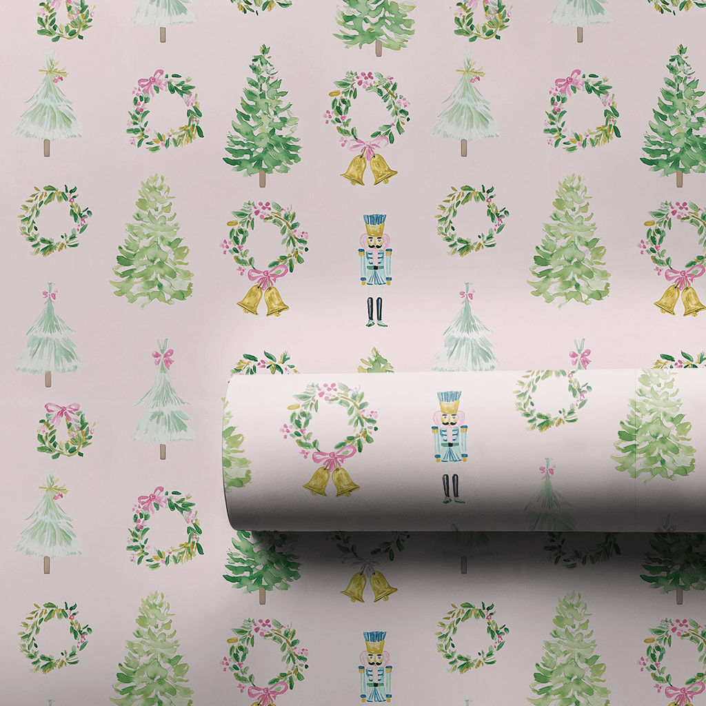 Decking The Halls - Wrapping Paper - Lemon Park