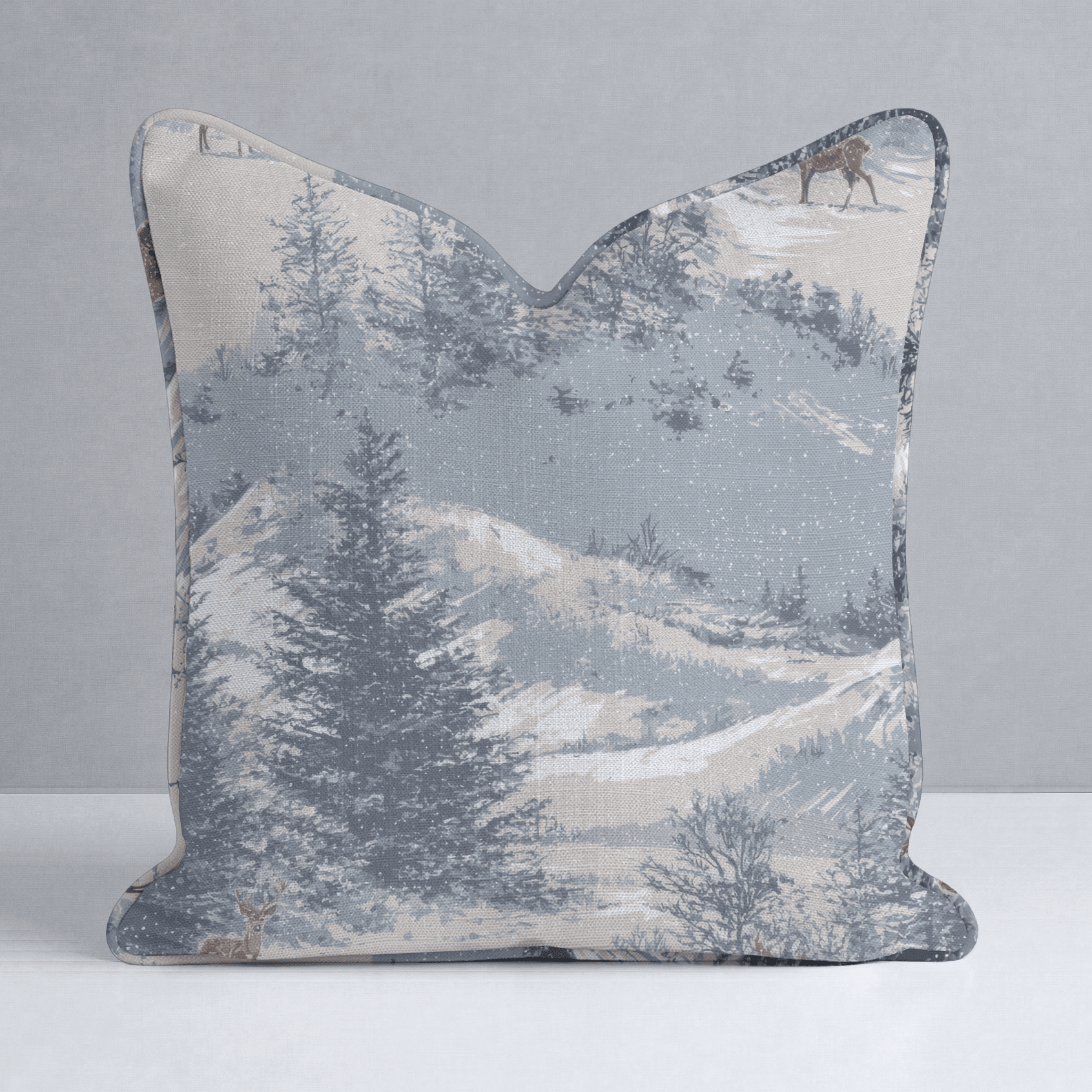 Deer Valley Throw Pillow - Lemon Park