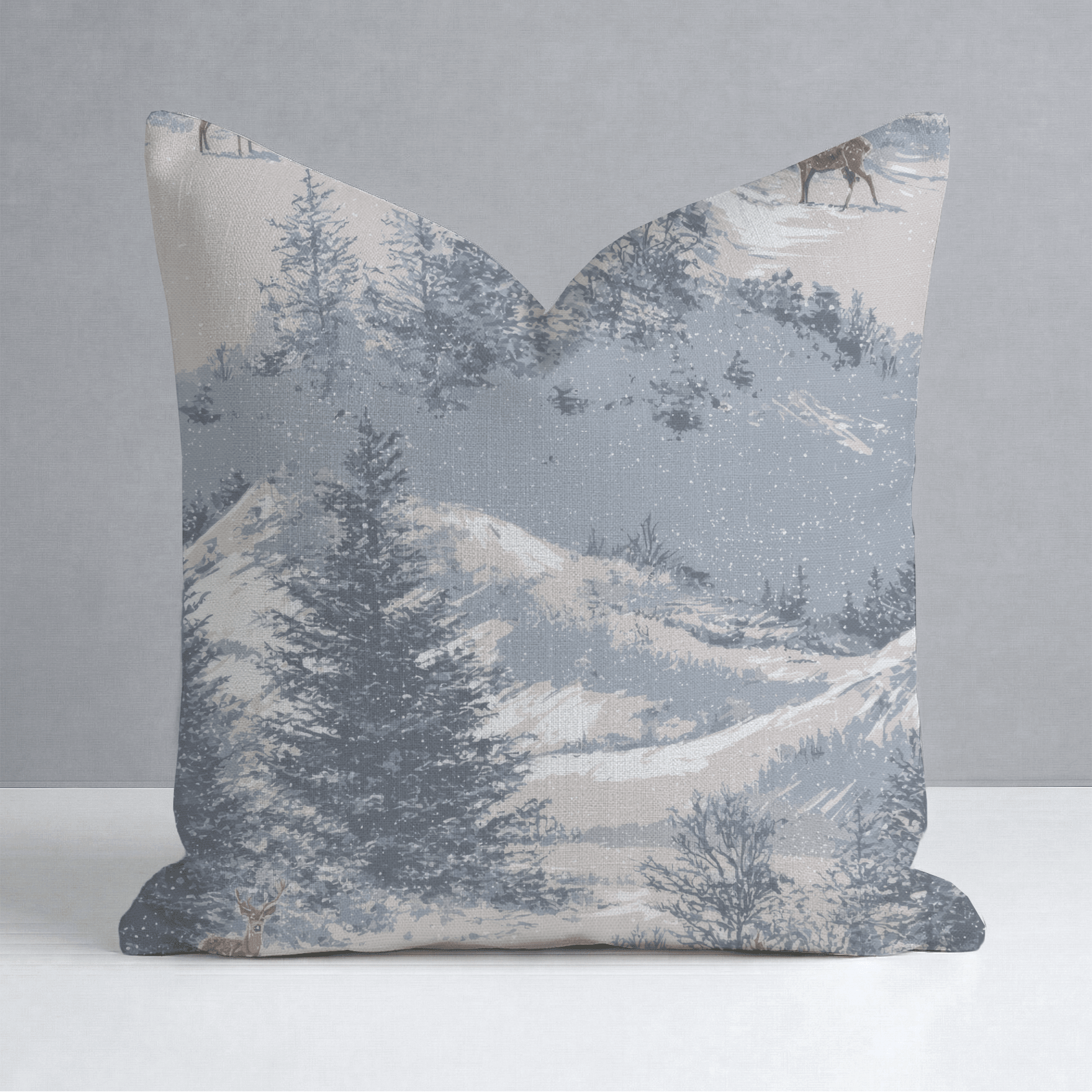 Deer Valley Throw Pillow - Lemon Park