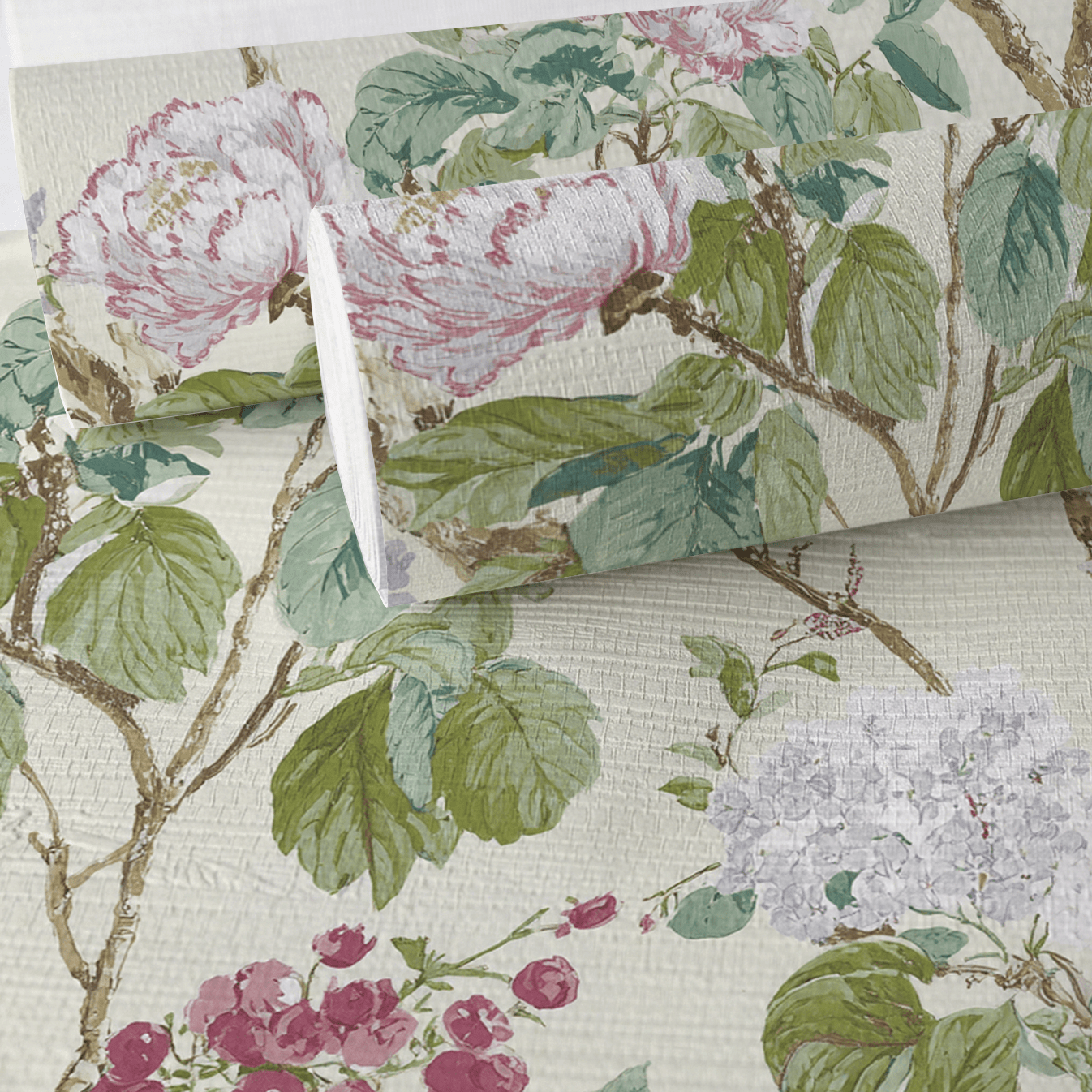 Delicate Faux Grasscloth Wallpaper - Lemon Park