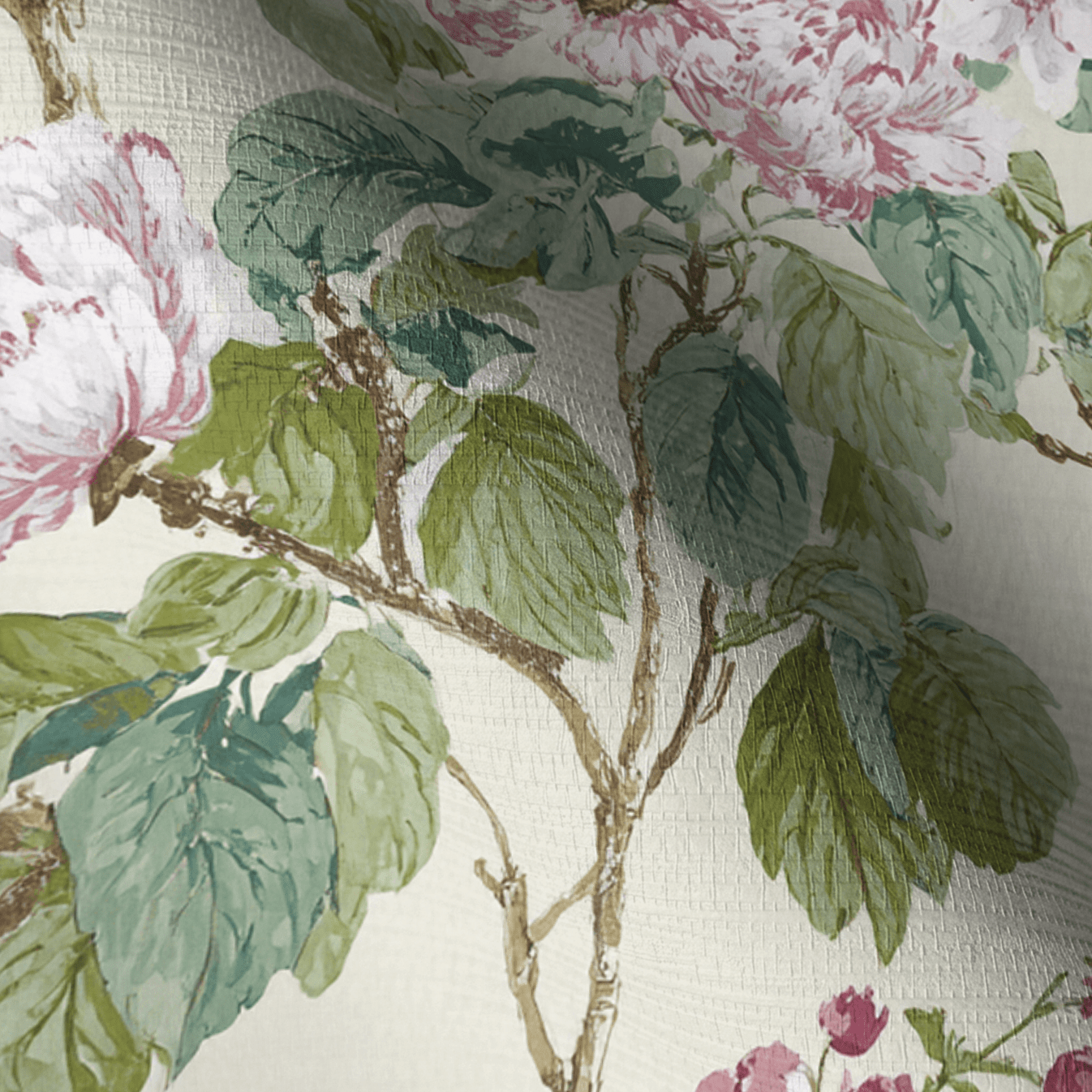 Delicate Faux Grasscloth Wallpaper - Lemon Park