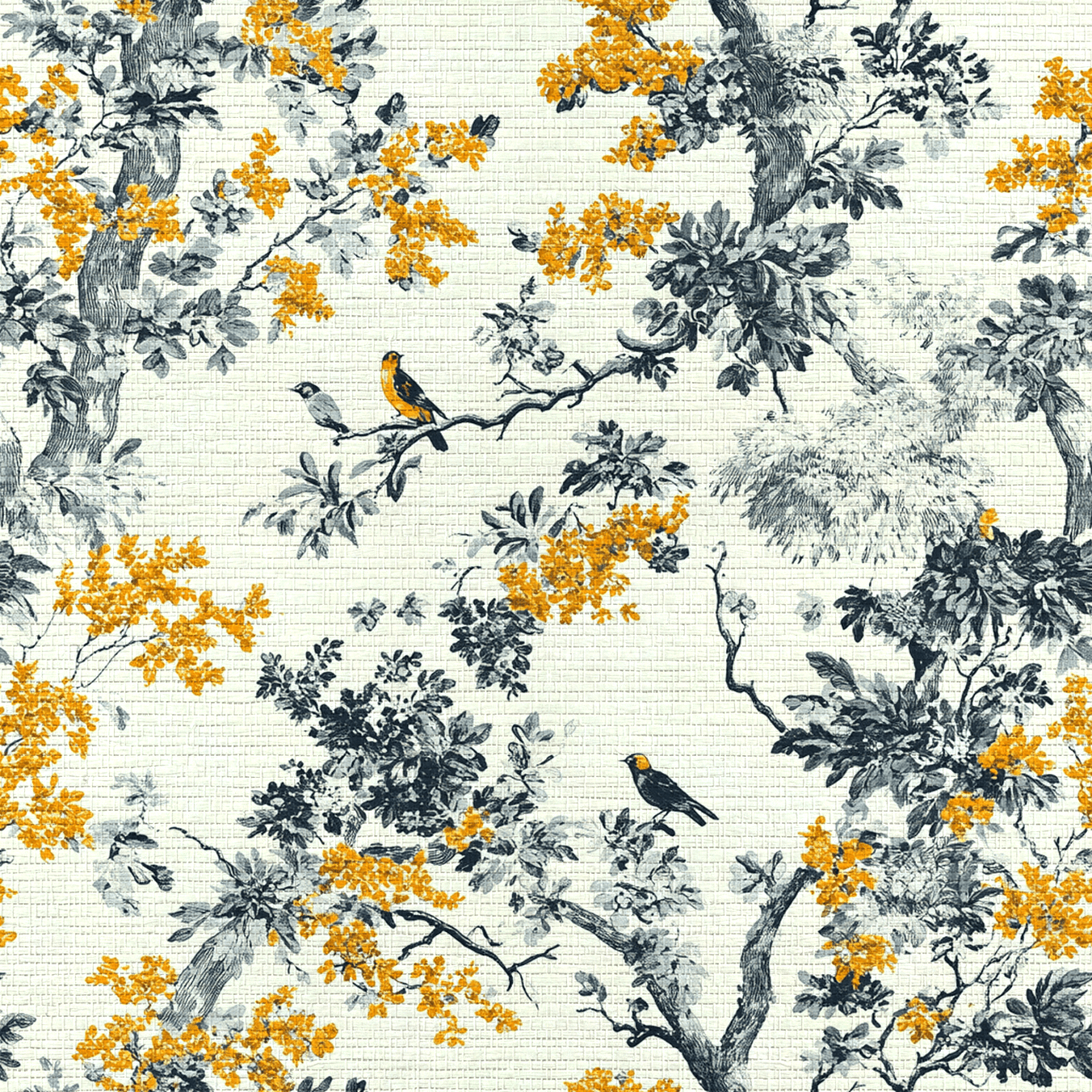 Delphine Faux Grasscloth Wallpaper - Lemon Park