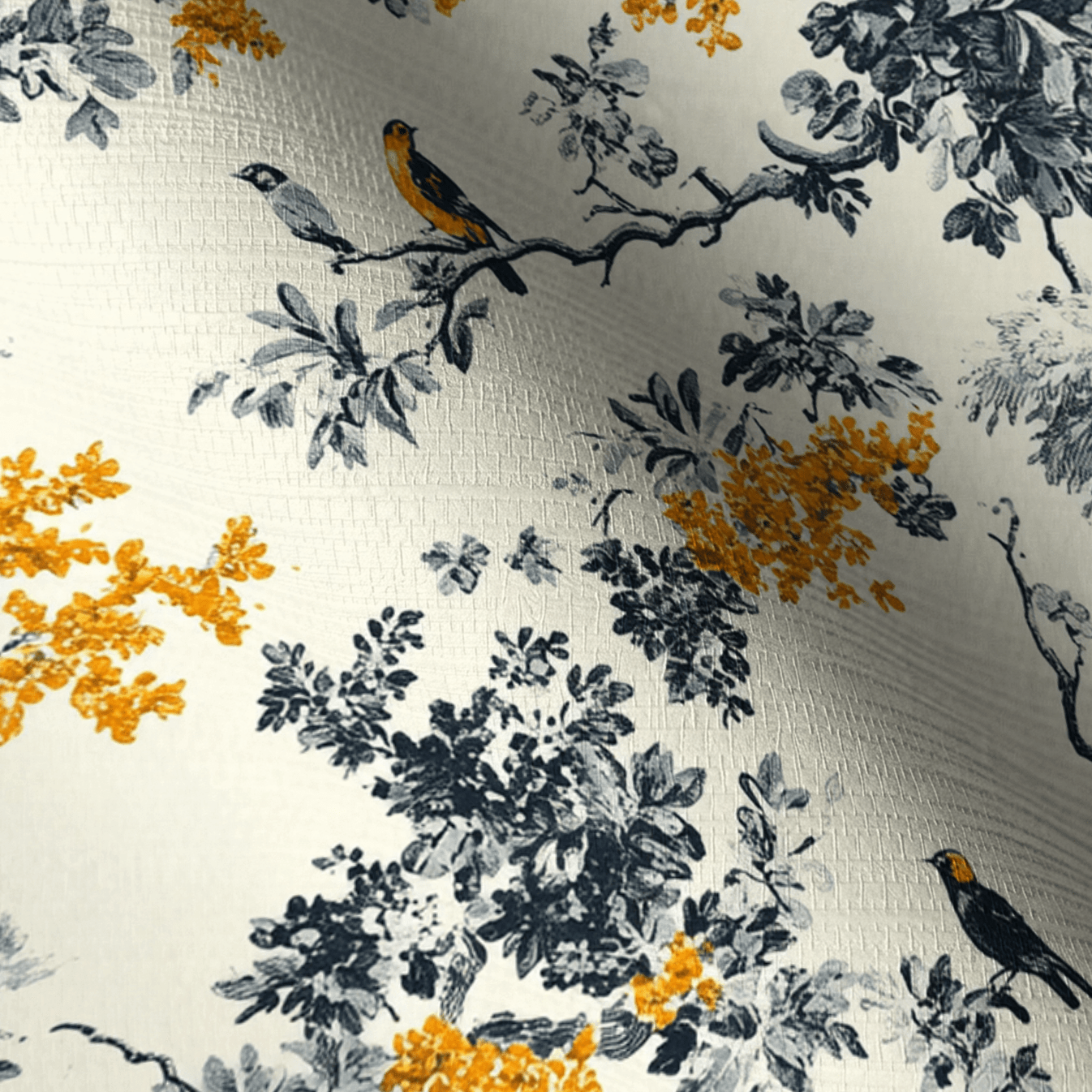 Delphine Faux Grasscloth Wallpaper - Lemon Park