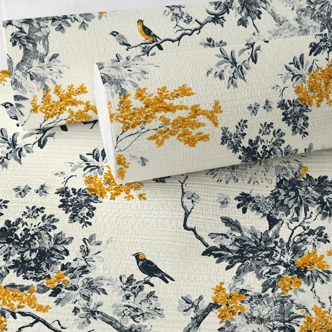 Delphine Faux Grasscloth Wallpaper - Lemon Park