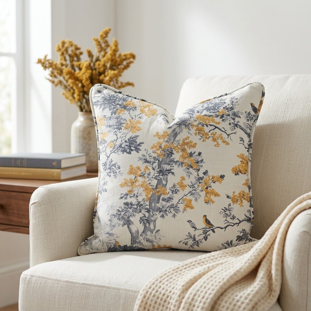Delphine Throw Pillow - Lemon Park