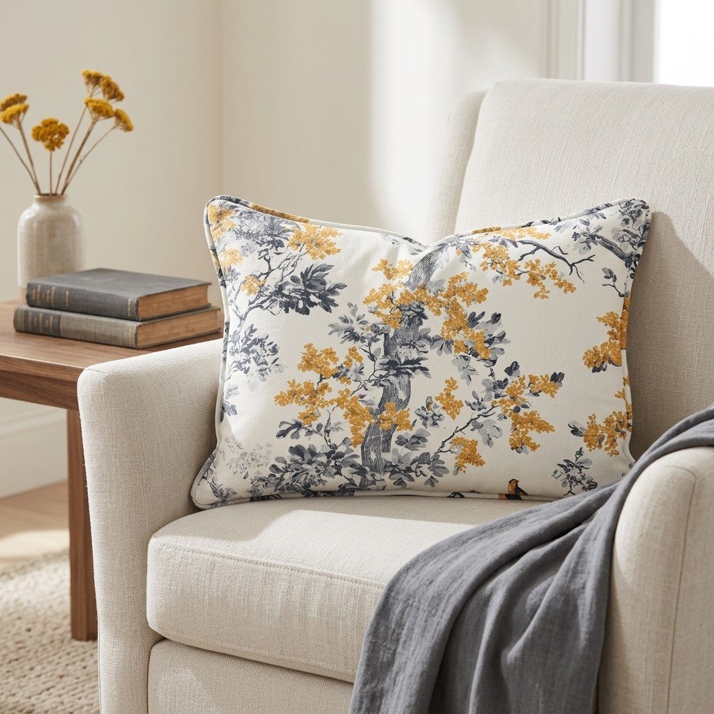 Delphine Throw Pillow - Lemon Park