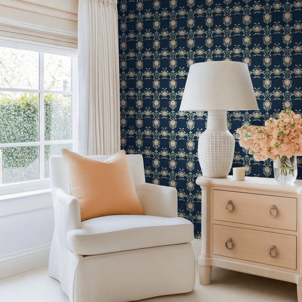 Delta Faux Grasscloth Wallpaper - Lemon Park