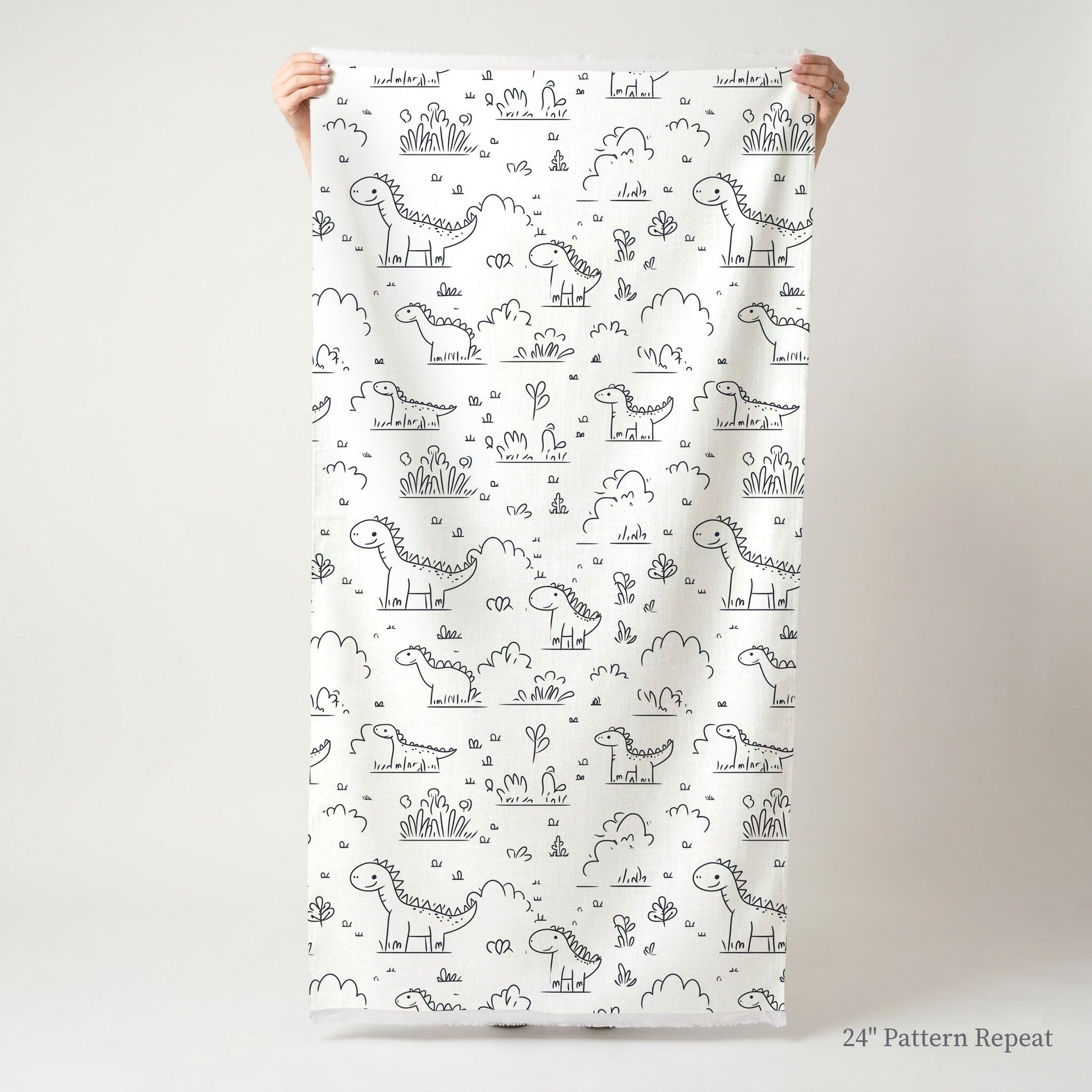 Dino Doodle - Fabric - Lemon Park