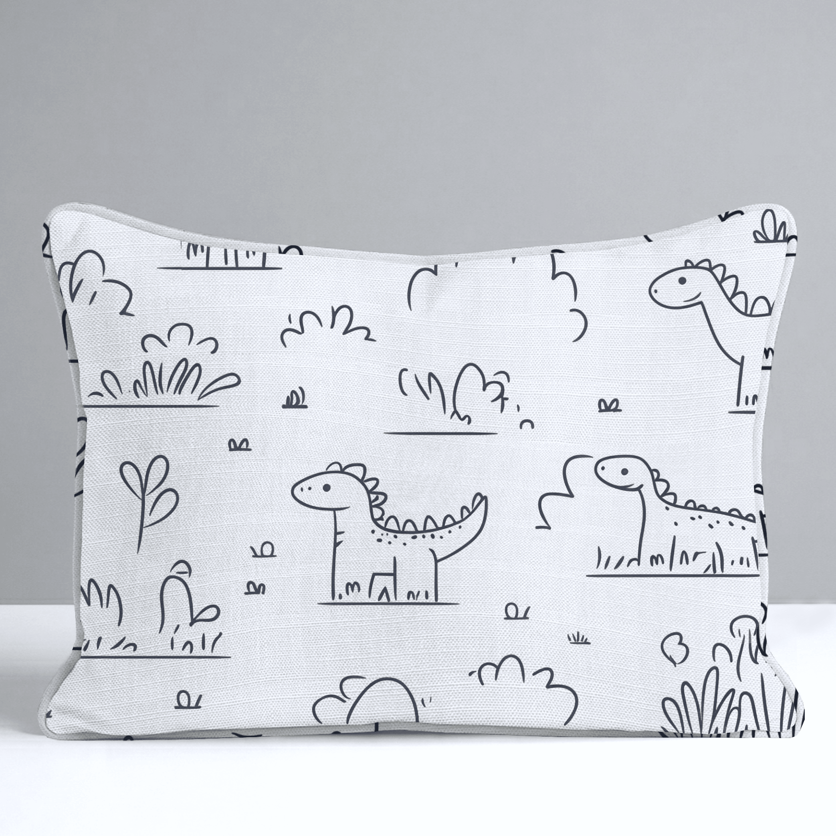 Dino Doodle Throw Pillow - Lemon Park