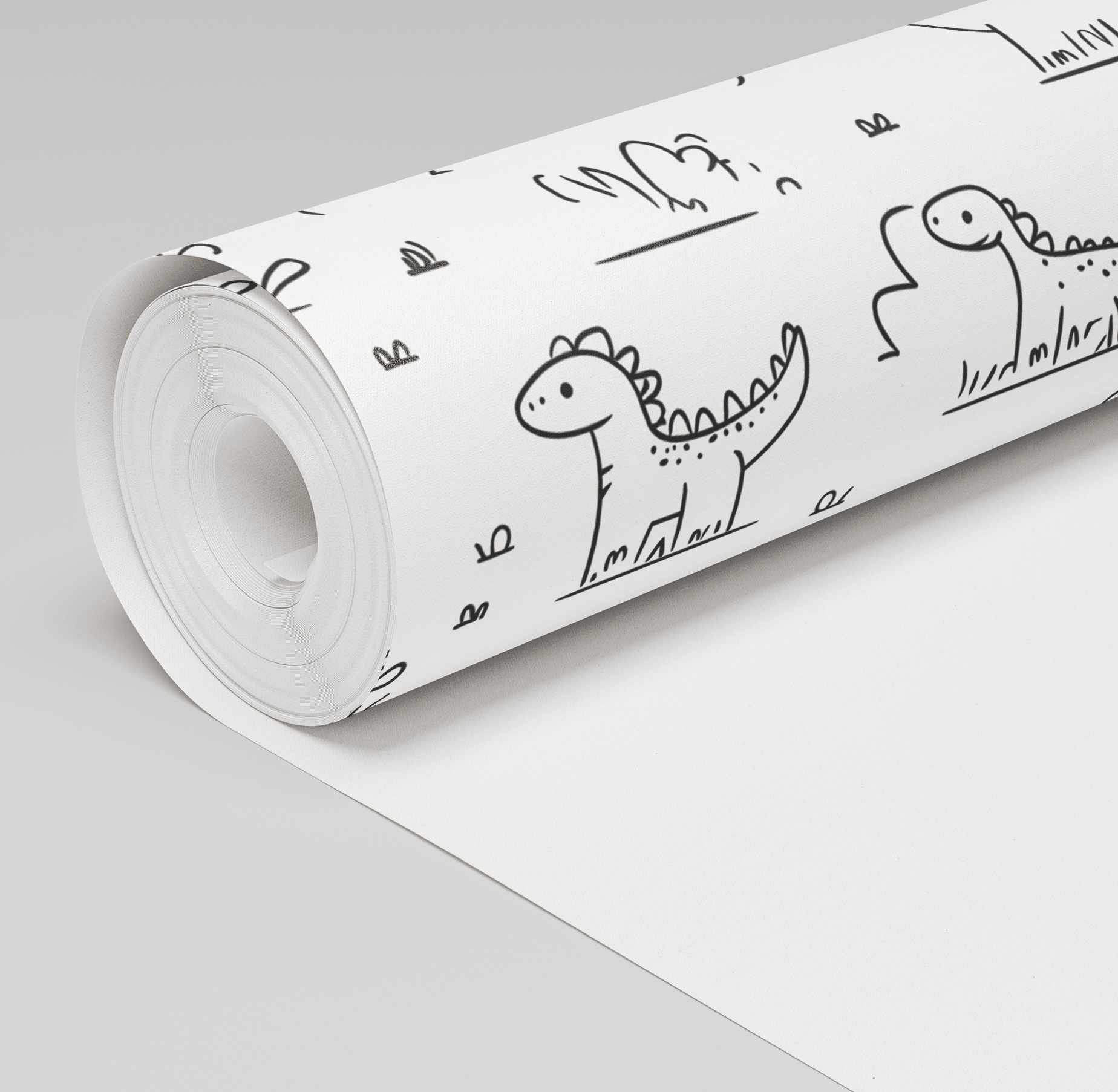 Dino Doodle Wallpaper - Lemon Park
