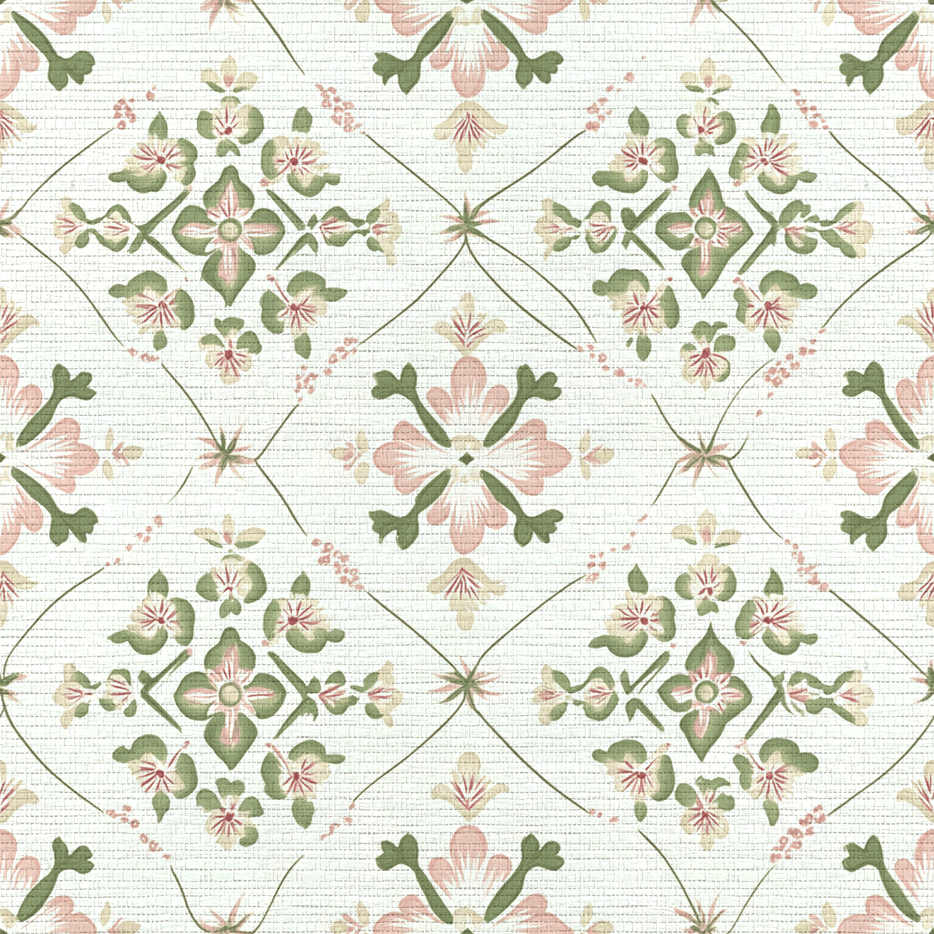 Dolly Faux Grasscloth Wallpaper - Lemon Park