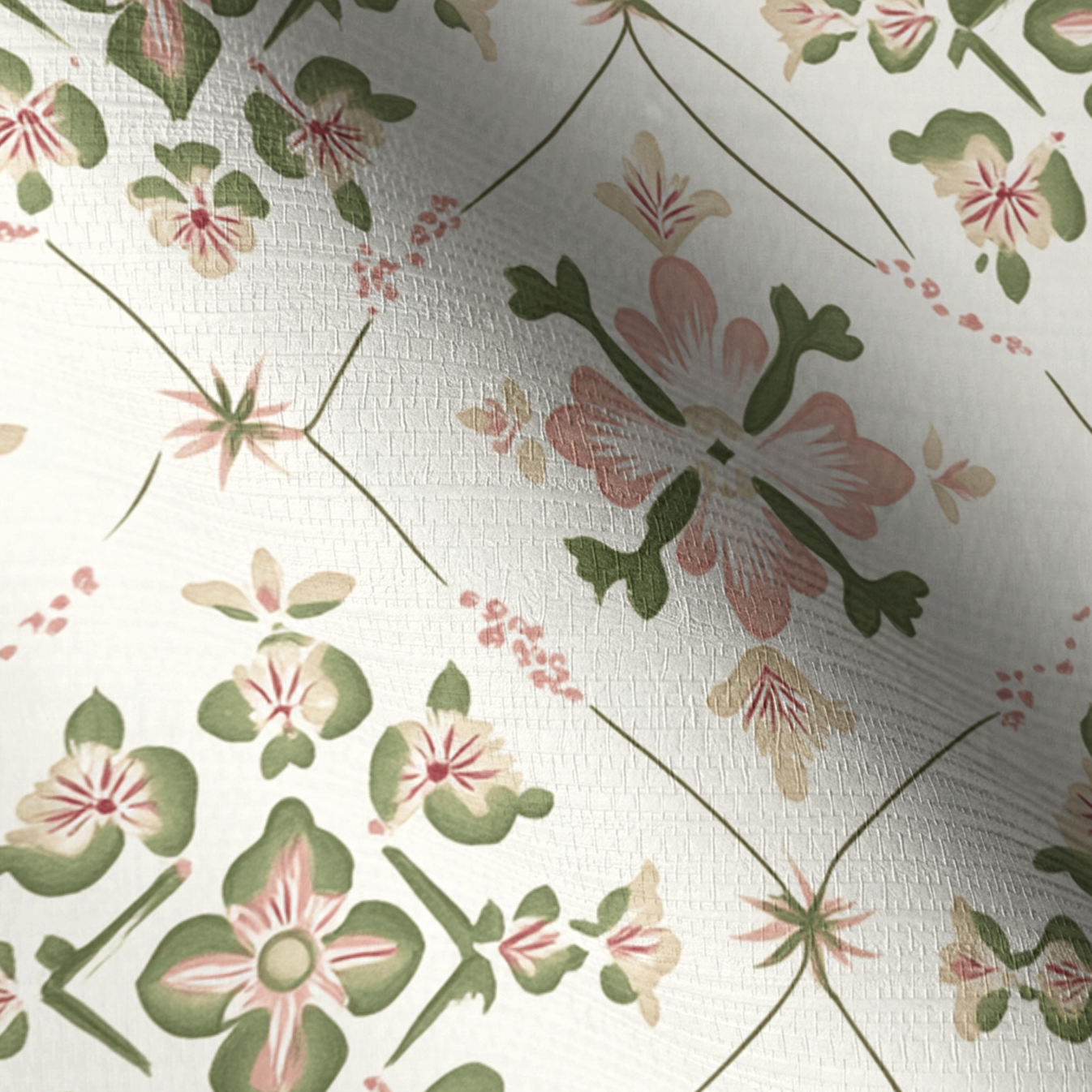Dolly Faux Grasscloth Wallpaper