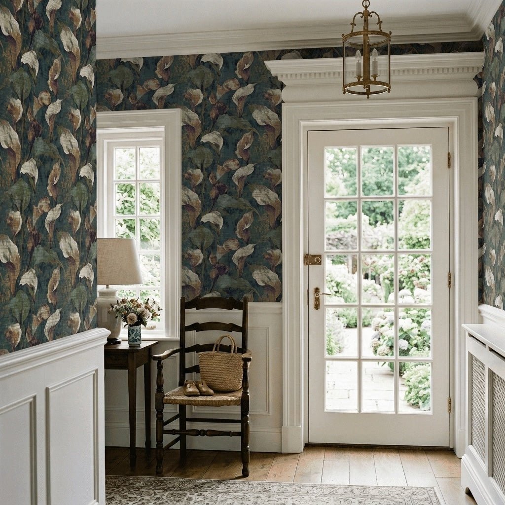 Dorian Faux Grasscloth Wallpaper - Lemon Park