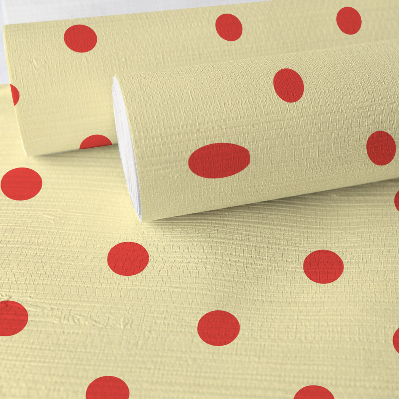 Dot of Blush Faux Grasscloth Wallpaper