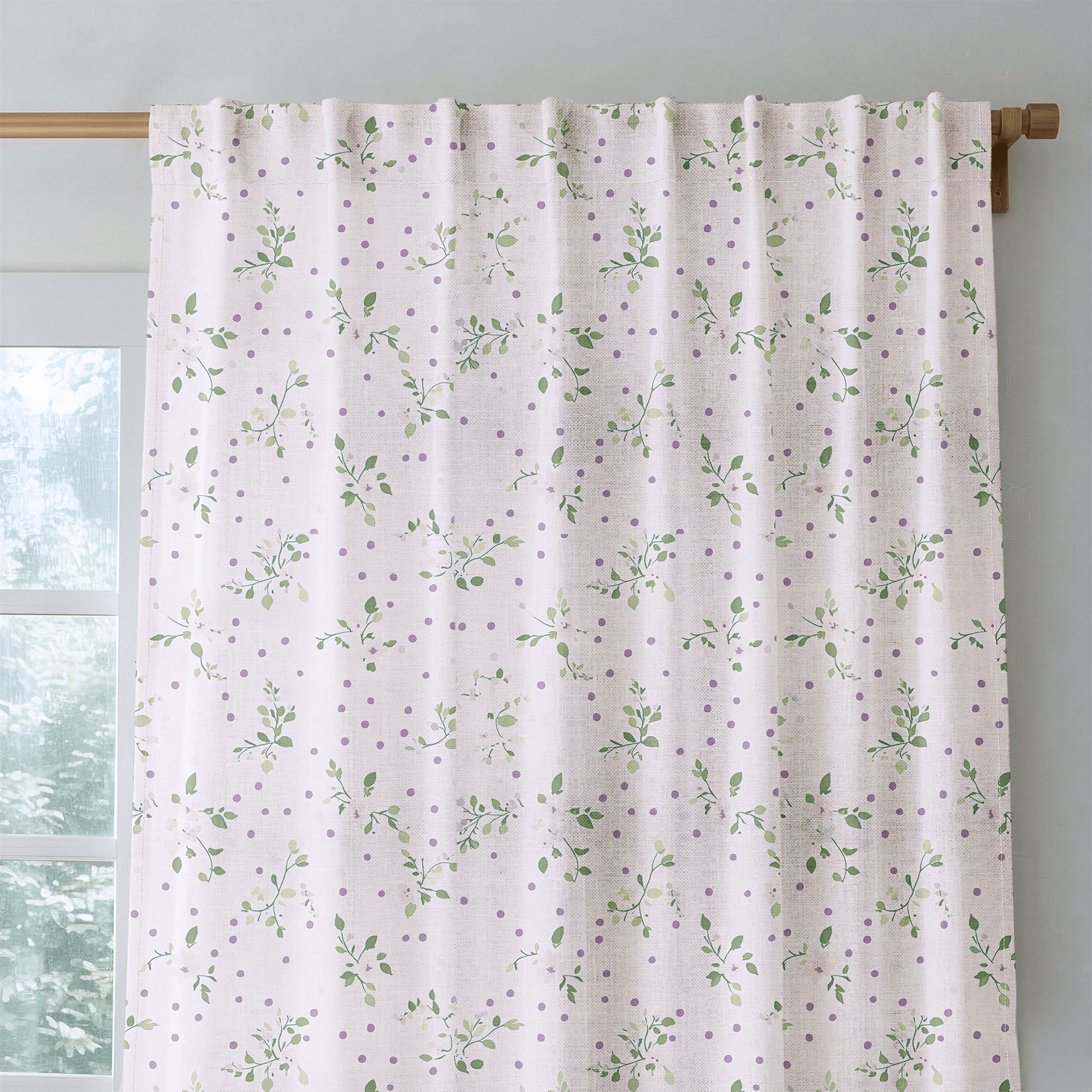 Dotted Garden - Drapery - Lemon Park