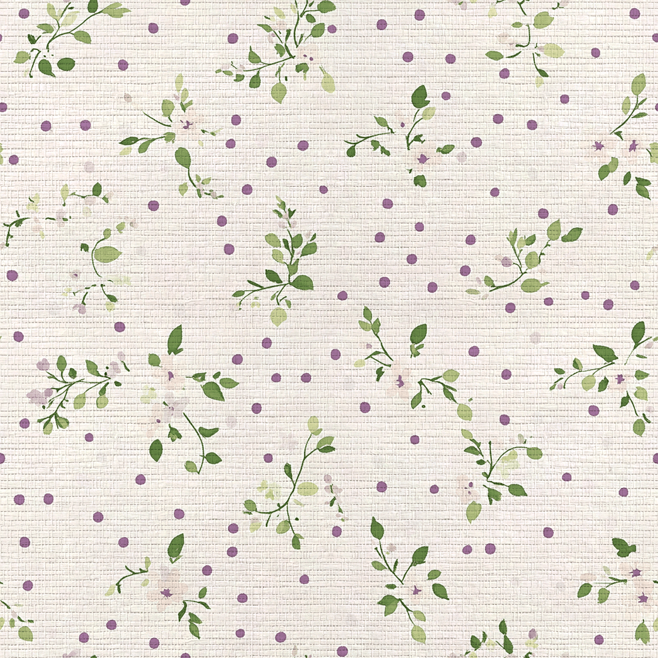 Dotted Garden Faux Grasscloth Wallpaper - Lemon Park