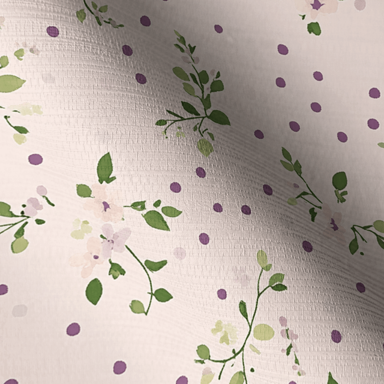 Dotted Garden Faux Grasscloth Wallpaper - Lemon Park
