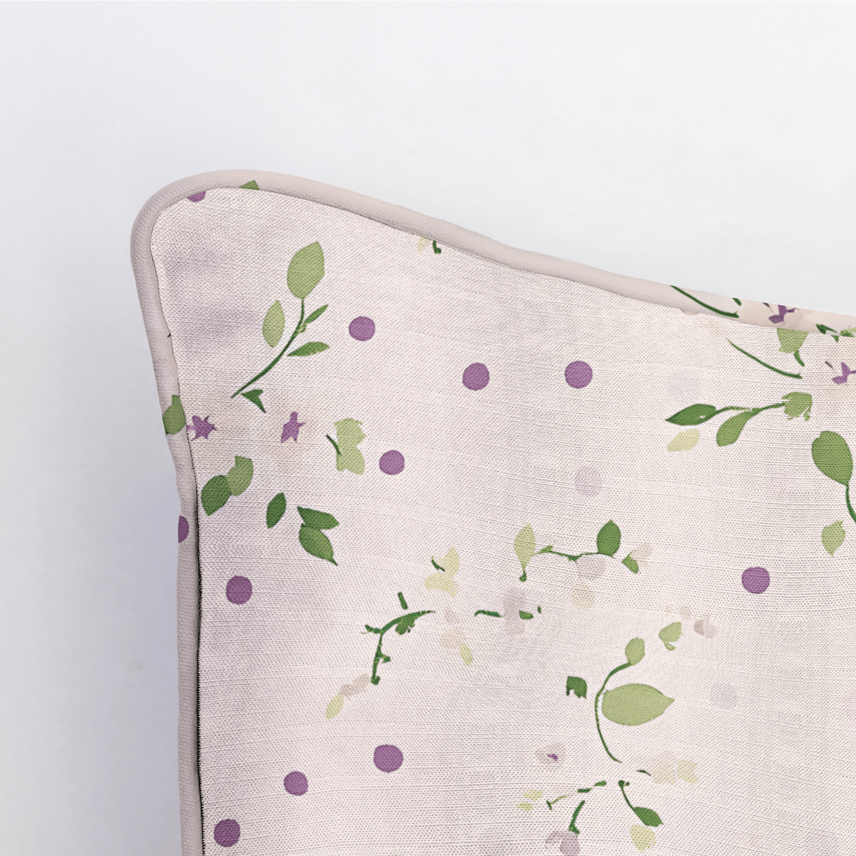 Dotted Garden Throw Pillow - Lemon Park