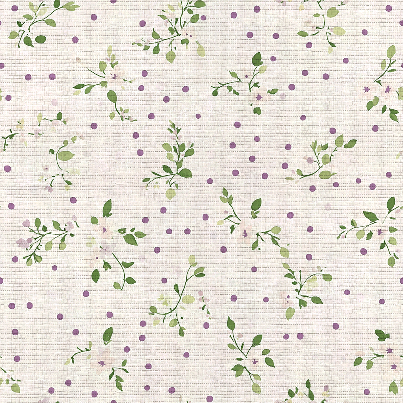 Dotted Garden Faux Grasscloth Wallpaper