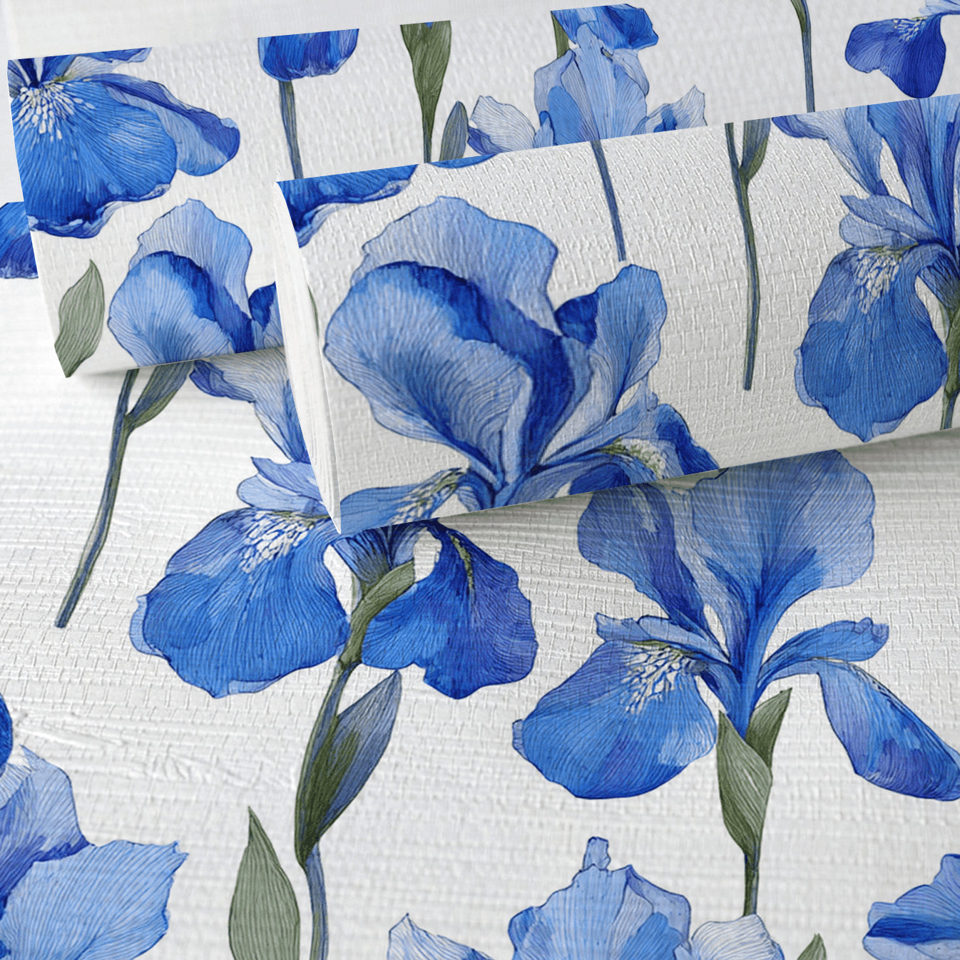 Dream Blue Faux Grasscloth Wallpaper - Lemon Park