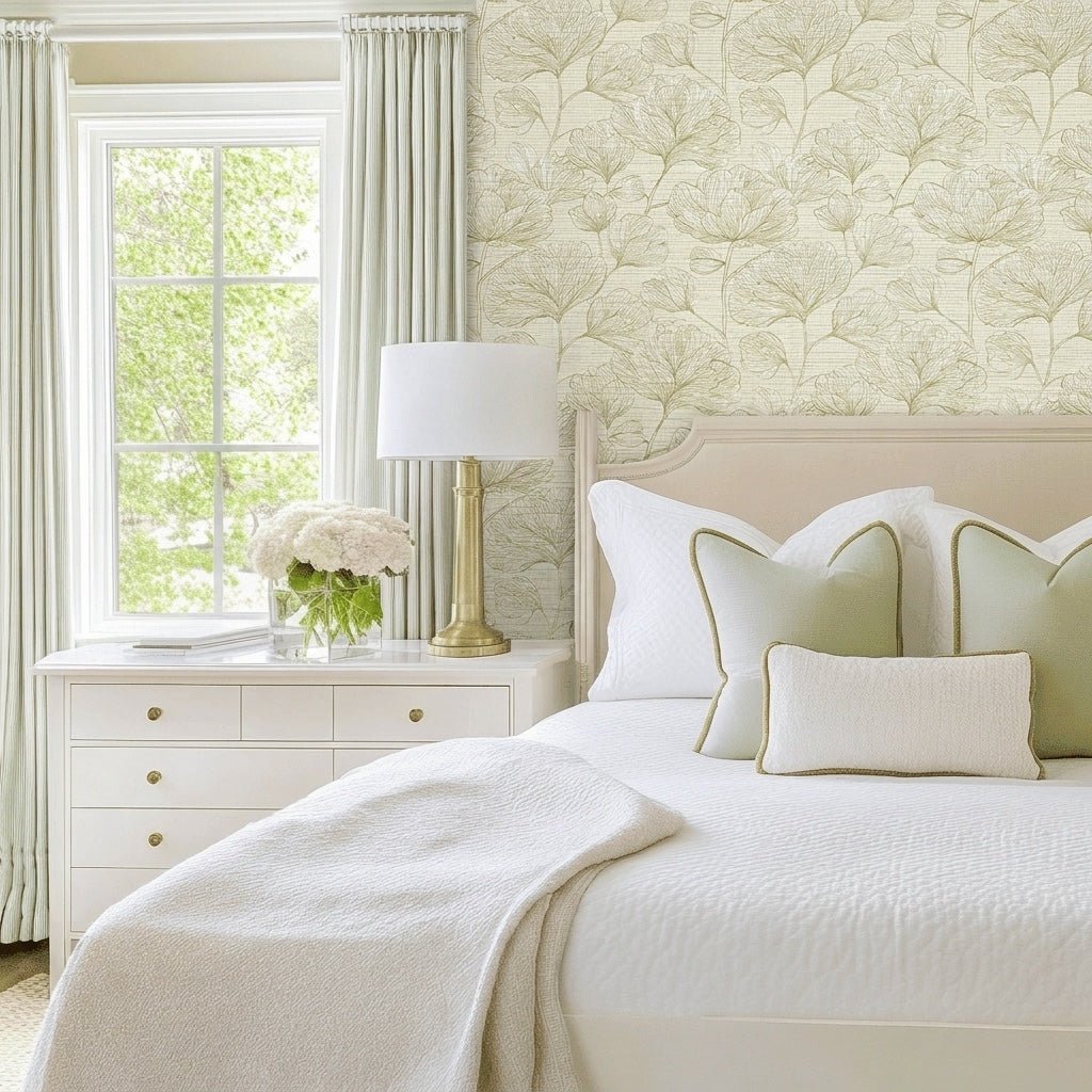 Dusty Wind Faux Grasscloth Wallpaper - Lemon Park