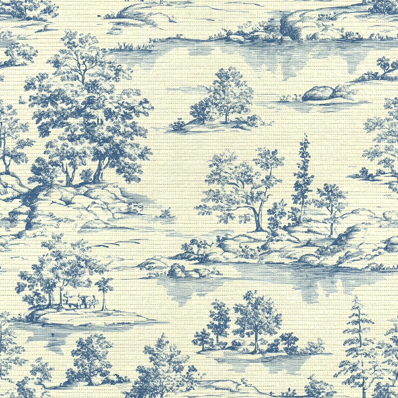 Eads Faux Grasscloth Wallpaper - Lemon Park