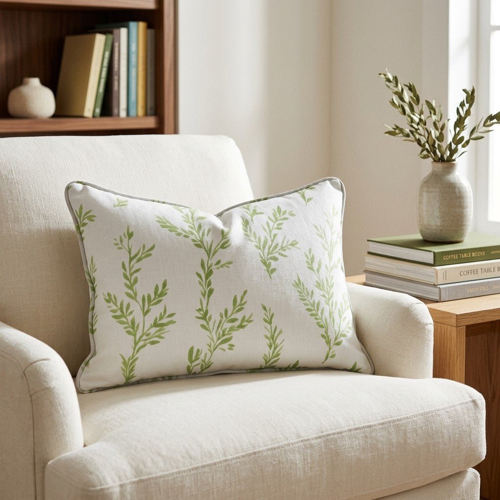 Early Sprouts Throw Pillow - Lemon Park
