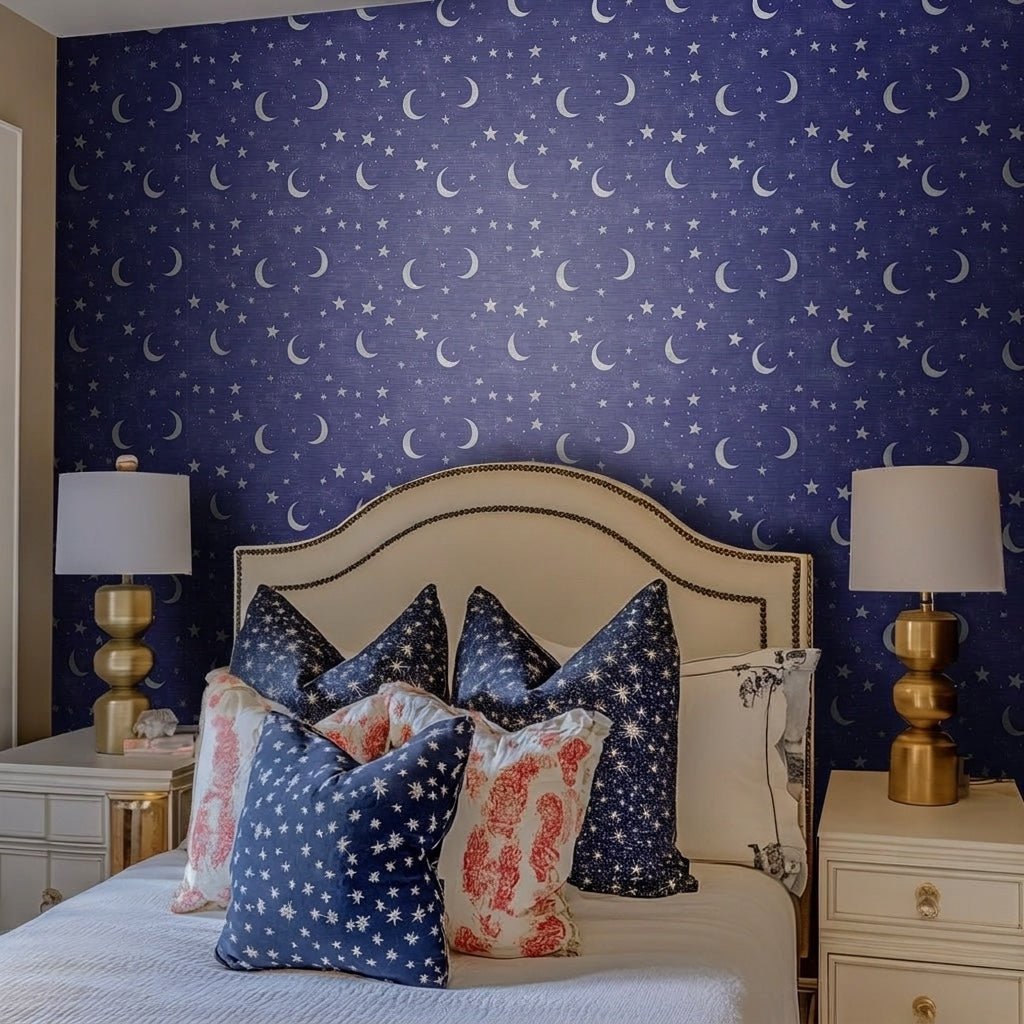 Eclipse Faux Grasscloth Wallpaper - Lemon Park