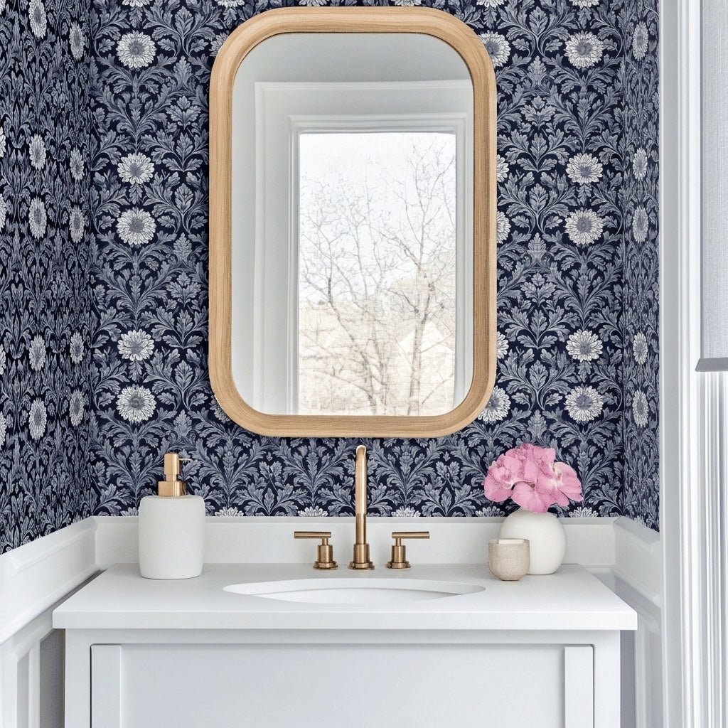 Elderberry Shadow Faux Grasscloth Wallpaper - Lemon Park