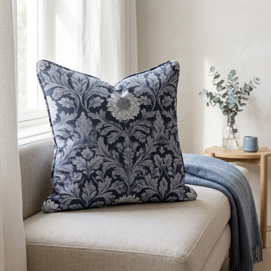 Elderberry Shadow Throw Pillow - Lemon Park