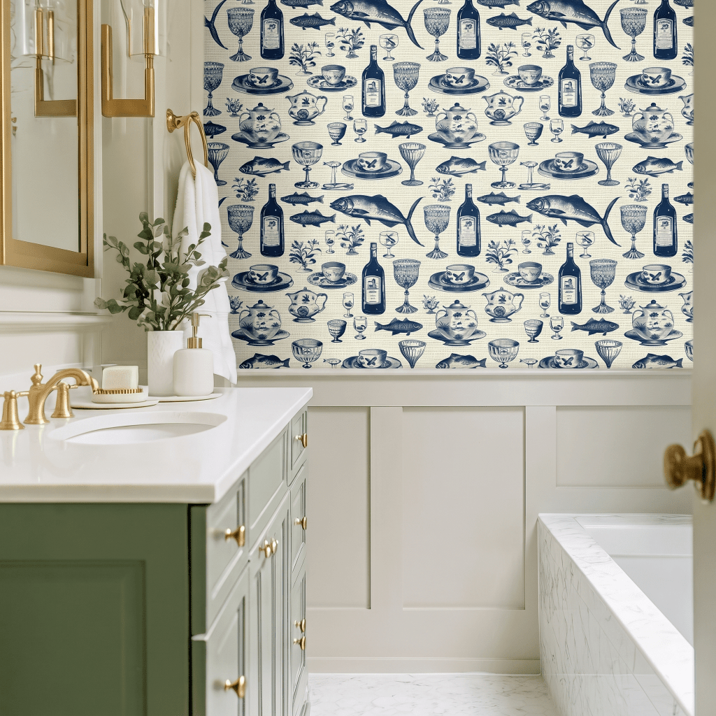Eleanor's Elegance Faux Grasscloth Wallpaper - Lemon Park