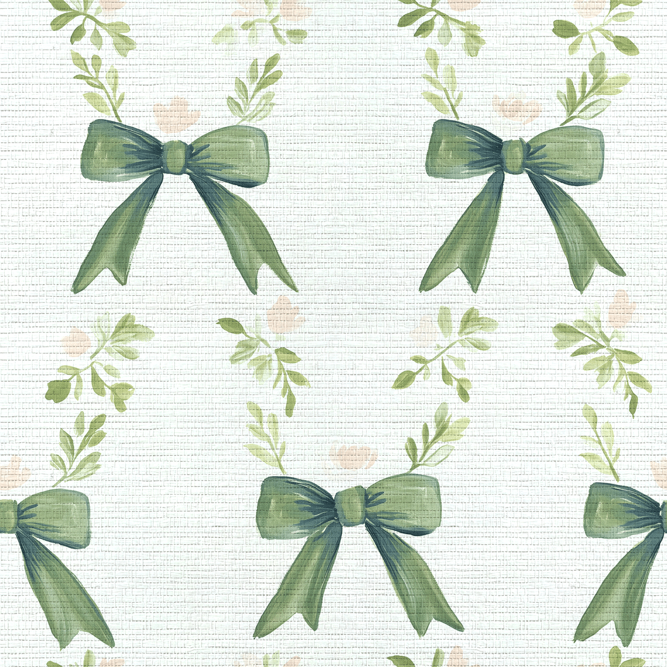 Elegant Emerald Faux Grasscloth Wallpaper - Lemon Park