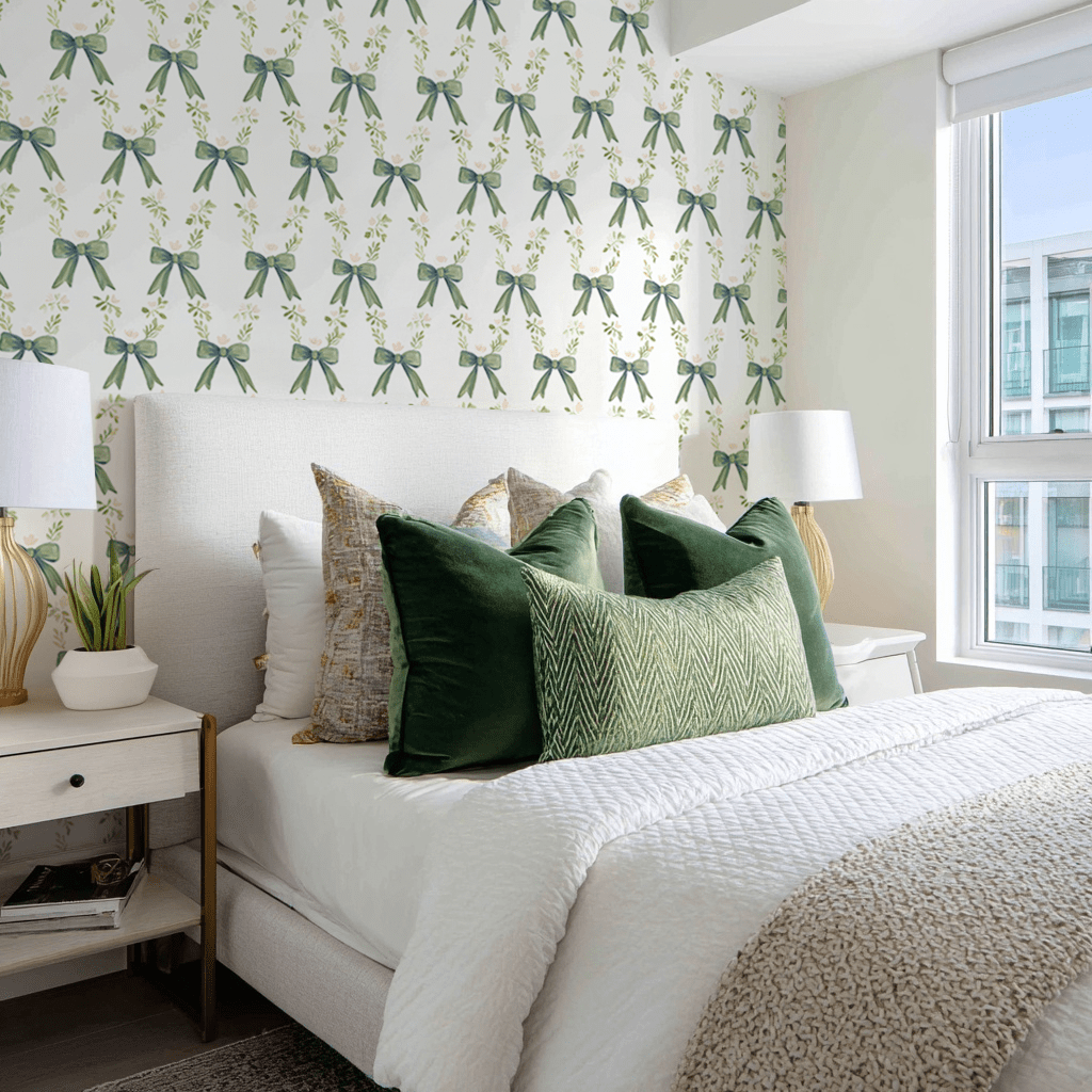 Elegant Emerald Wallpaper - Lemon Park