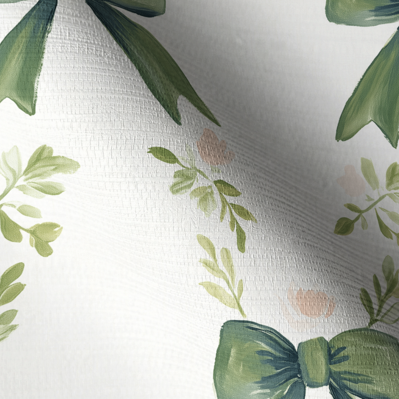 Elegant Emerald Faux Grasscloth Wallpaper