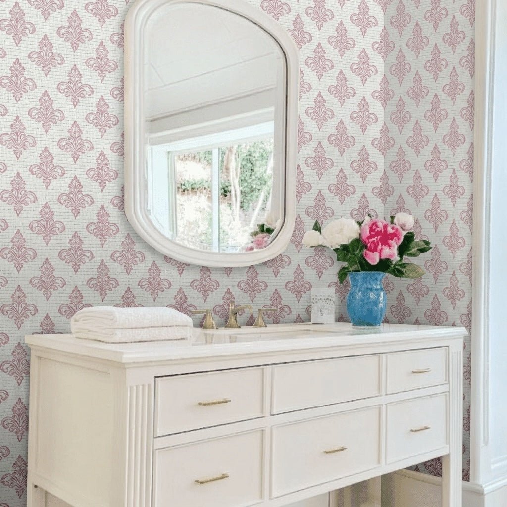 Ella Louisiana Faux Grasscloth Wallpaper - Lemon Park