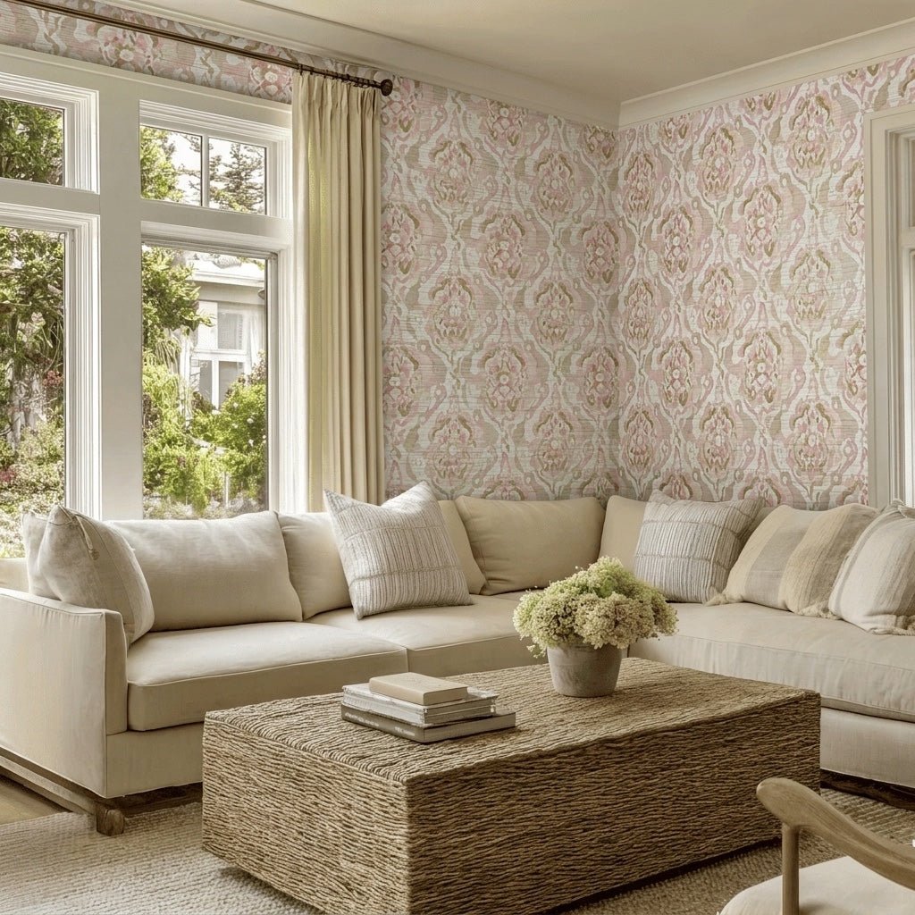Elleson Joy Faux Grasscloth Wallpaper - Lemon Park
