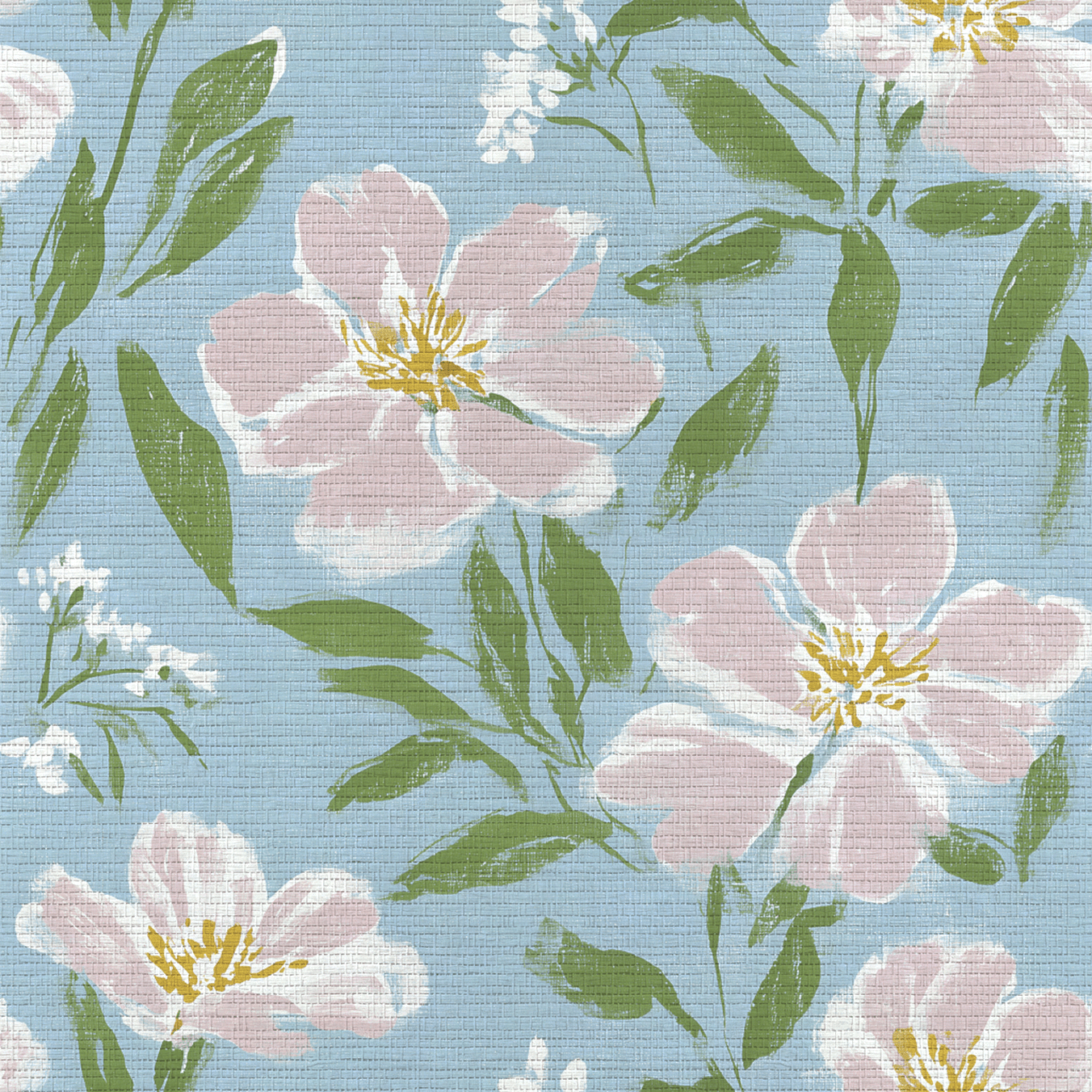 Elodie Faux Grasscloth Wallpaper - Lemon Park