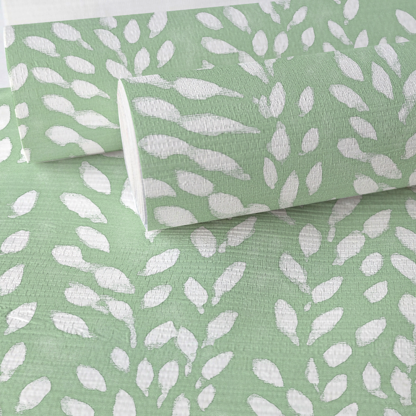 Eucalyptus Faux Grasscloth Wallpaper