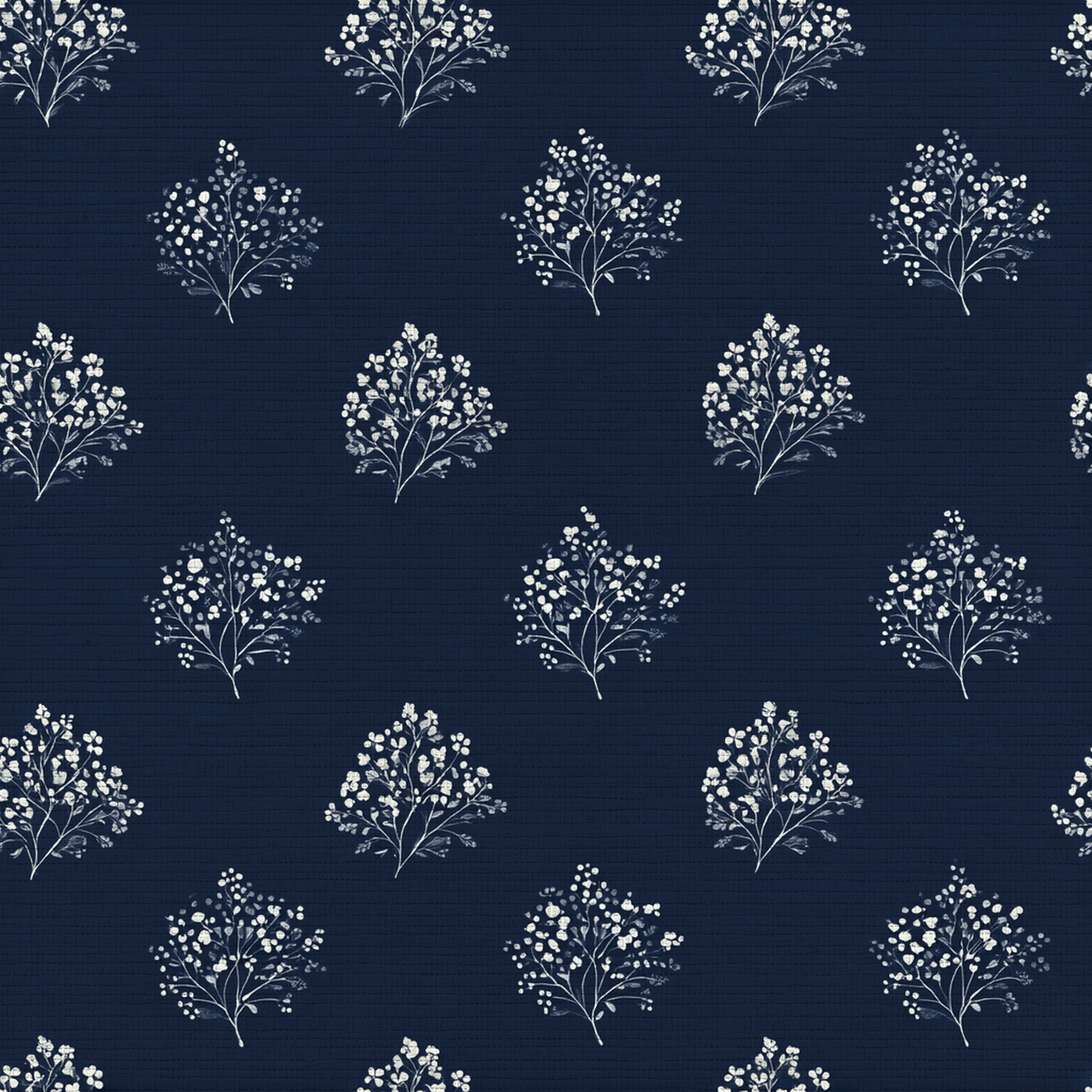 Evening Blossom Faux Grasscloth Wallpaper - Lemon Park