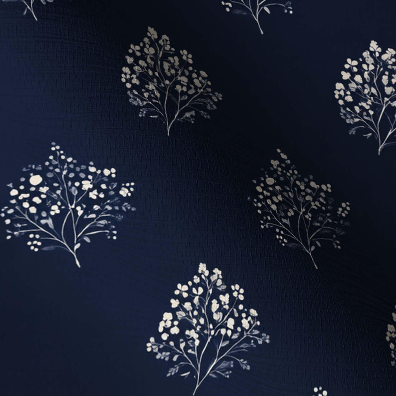 Evening Blossom Faux Grasscloth Wallpaper