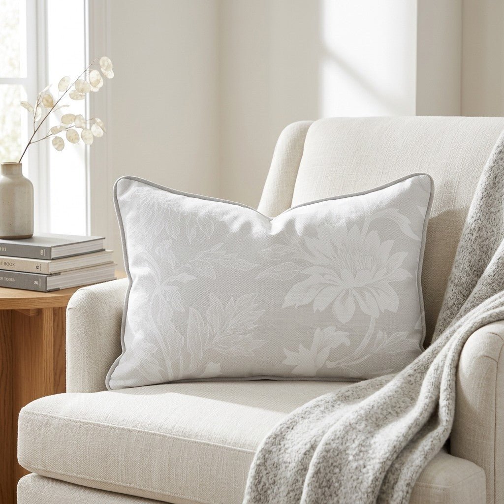 Evening Dahlia Throw Pillow - Lemon Park