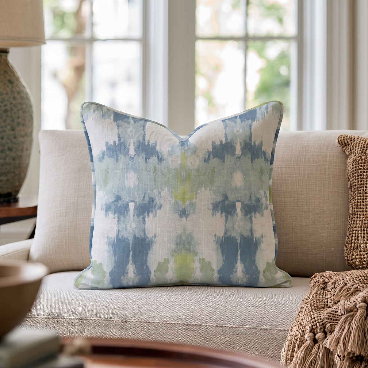 Evening Drift Throw Pillow - Lemon Park