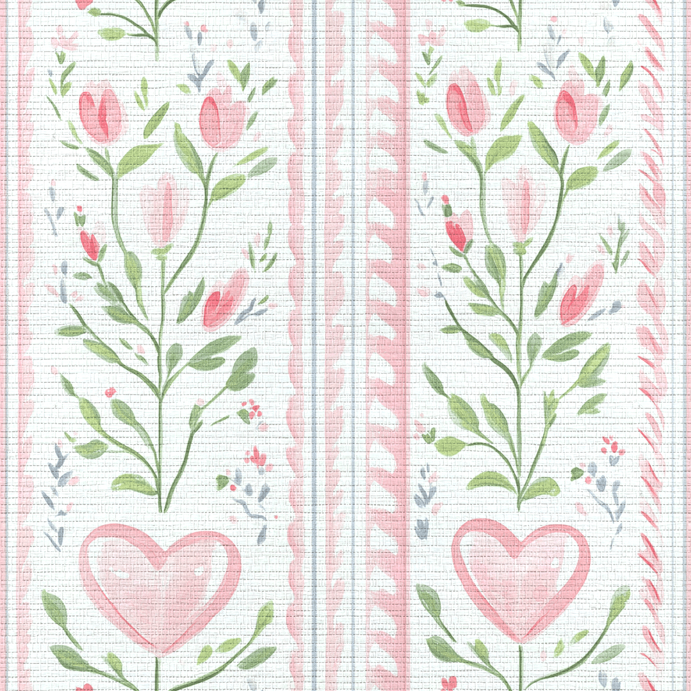 Ever After Stripe Faux Grasscloth Wallpaper - Lemon Park