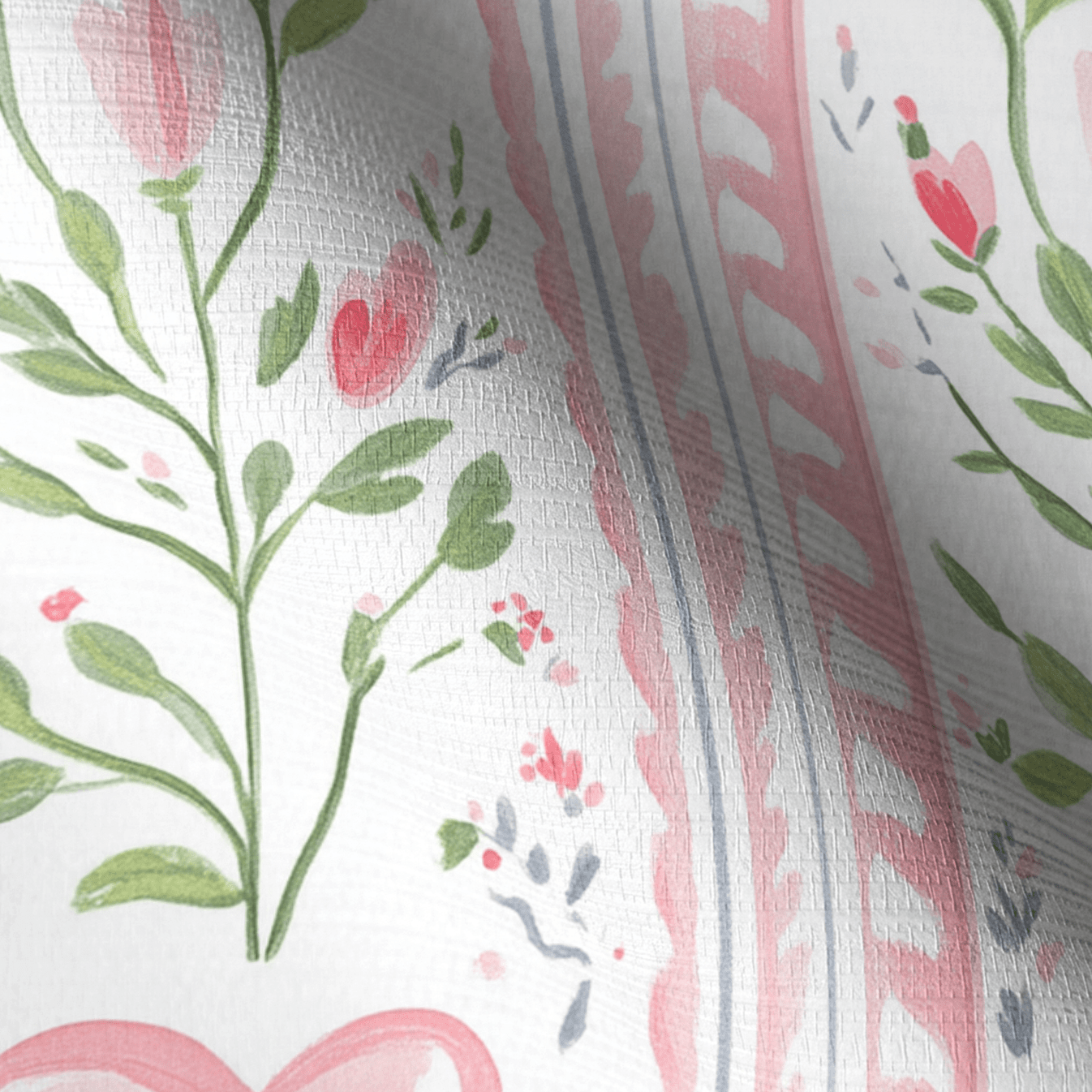 Ever After Stripe Faux Grasscloth Wallpaper - Lemon Park