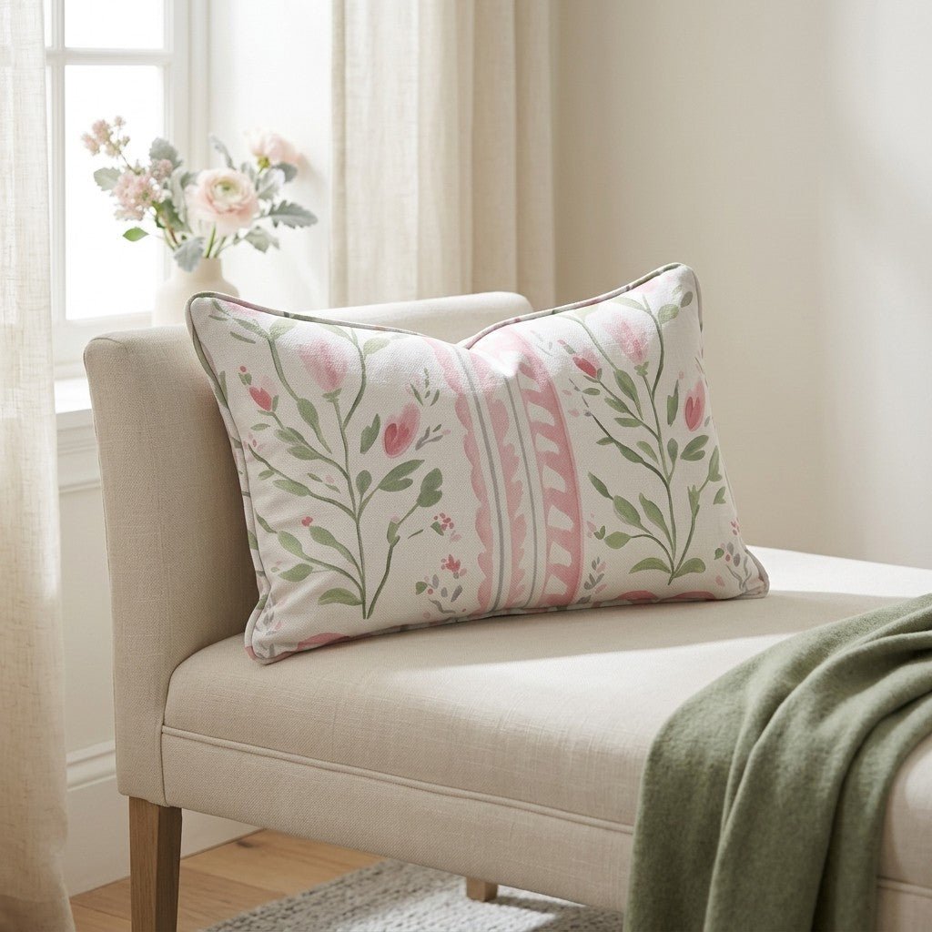Ever After Stripe Throw Pillow - Lemon Park