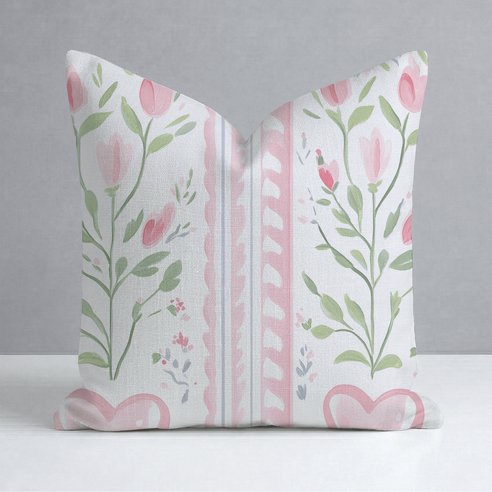 Ever After Stripe Throw Pillow - Lemon Park