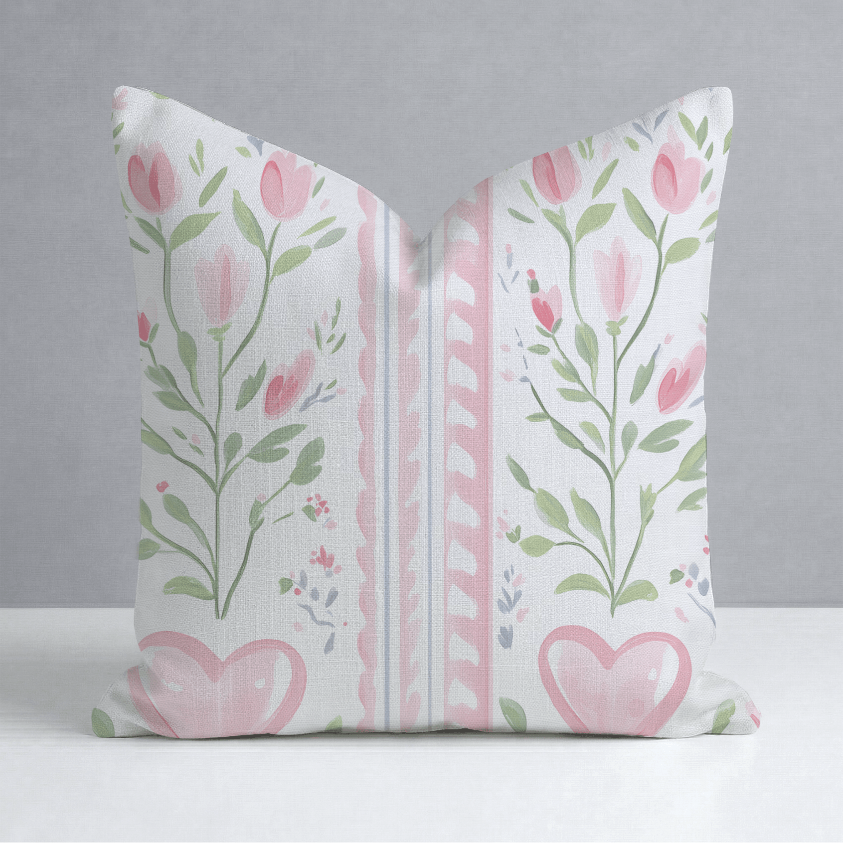Ever After Stripe Throw Pillow - Lemon Park
